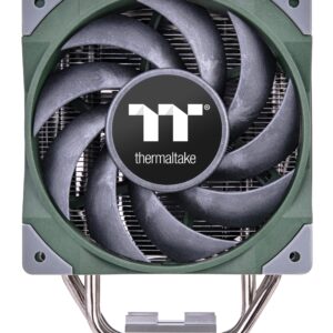 Thermaltake TOUGHAIR 510 180W TDP CPU Cooler Racing Green, Intel/AMD Socket (LGA 1700/1200), Dual 120mm 2000RPM High Static Pressure PWM Fan with High Performance Copper Heat Pipes CL-P075-AL12RG-A