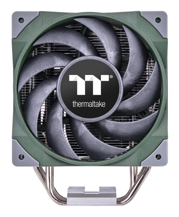 Thermaltake TOUGHAIR 510 180W TDP CPU Cooler Racing Green, Intel/AMD Socket (LGA 1700/1200), Dual 120mm 2000RPM High Static Pressure PWM Fan with High Performance Copper Heat Pipes CL-P075-AL12RG-A