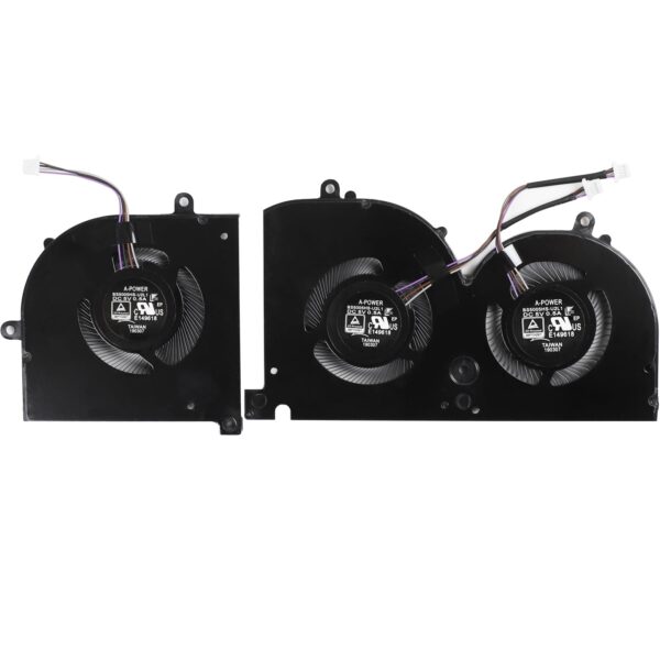 Replacement CPU and GPU Cooling Fan for MSI GS75 Stealth WS75 P75 Creator Series MS-17G1 MS-17G2 MS-17G3 17G1-CPU MS-17G1-G-CW BS5005HS-U3I BS5005HS-U3J DC5V 0.5A Fan