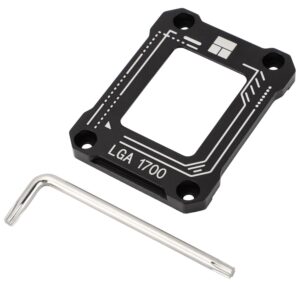 Thermalrlght LGA1700-BCF Black V2 CPU Anti-Bend Fixer, Intel 12/13/14 Gen Anti-Bend Fixing Fixture, with Intel CPU Corrective Fixing Bracket, LGA17XX Corrective CPU Bender, LGA1700 Full Fit Fixer