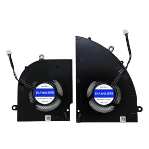 ZHAWULEEFB Replacement New CPU+GPU Cooling Fan for MSI Delta 15 A5EFK MS-15CK Series BS5405HS-U5N BS5405HS-U5P DC5V 1A Fan