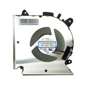 DBTLAP Fan Compatible for MSI GF63 Thin GF63 9RCX-818 9SC-066 8SC-030 GF65 Thin 9SD-004 9SEXR-250 9SD-252 9SEXR-249 9SD-251 9SE-013 MS-16R1 MS-16R2 Series PABD08008SH N413 Fan