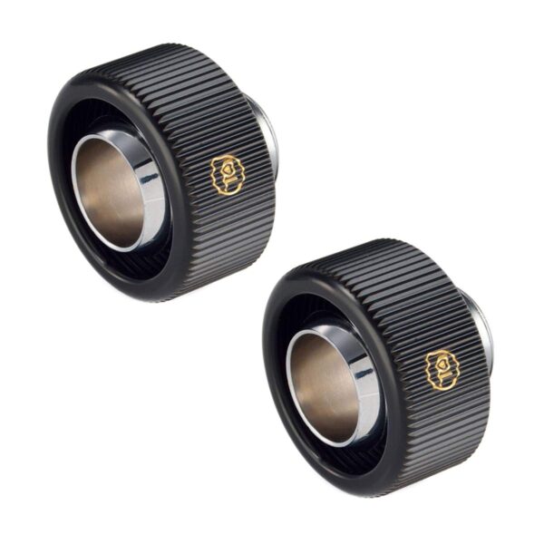 Compression Fitting for Touchaqua G1/ 4 inch Soft Tube-Inner Diameter 1/2 Inch Outer Diameter 3/4 Inch (Glorius Black) TA-CFS1234-GB