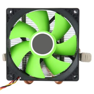 CPU Cooler, CPU Cooling Fan Desktop Computer Accessory, High Hardness, Good Heat Resistance, Water Pressure Bearing Fan for Computer(Green)