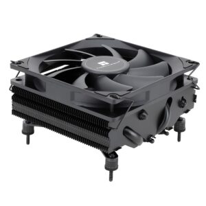 Thermalright AXP90 X47 Black Low Profile CPU Air Cooler, with 92mm Slim PWM Fan for 2700RPM High Speed ITX CPU Fan, AGHP Technology, for AMD AM4 AM5/Intel 1150/1151/1200/1700