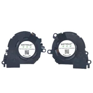 QUETTERLEE Replacement New Laptop CPU Cooling Fan for HP 13" Spectre 13-AE 13-AE000 13t-ae000 13-AE013dx 13-AE002TU Series L04885-001 L04886-001 ND55C03-17D17 ND55C03-17D16 Fan