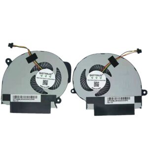 QUETTERLEE Replacement New Laptop CPU+GPU Cooling Fan for Toshiba Satellite S55T-B S55T-B5150 S55T-B5152 S55T-B5233 S55T-B5260 S55T-B5273NR S55T-B5335 Series FABLN00EUA FABLN01EUA DC5V 0.4A Fan