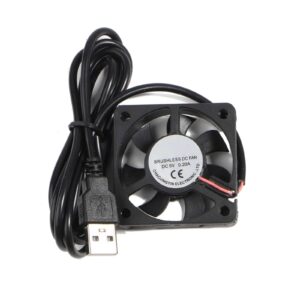 GMBYLBY CPU Cooling Fan 50x50mm PC Server- USB CPU Radiator CPU Cooling Fan Replacement DC5V Fan USB Connector Quiet Cooling Fans Radiator for Cooling Router Game Accessaries Fans
