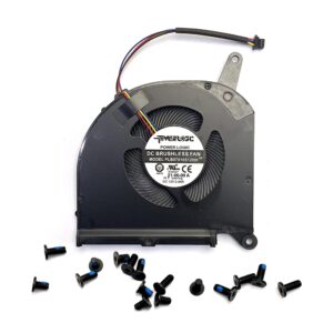 Bestparts New CPU Cooling Fan Compatible with Aero 17, Aero 17 HDR KC, Gigabyte Aero 15 OLED, XC, YC, SB, KB, WB, XB, YB RP75XA RP77XA (0.28 inch Thick) PLB07010S12HH with 14x Bottom Cover Screws