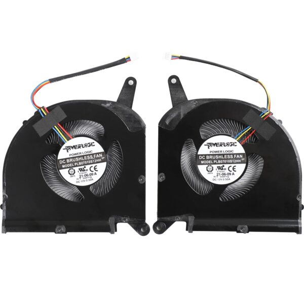 Replacement CPU+GPU Cooling Fan for Gigabyte Aero 15 OLED, Aero 17 HDR XA, RP75XA RP77XA, Cooling Fan for Aorus 15G 17G YB XB WB KB SB YC XC YD XD KD, P/N: PLB07010S12HH (0.28 Inch Thick)