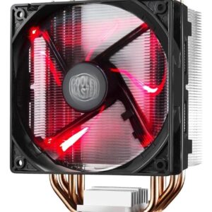Cooler Master RR-212L-16PR-R1 Hyper 212 LED CPU Cooler with PWM Fan, Four Direct Contact Heat Pipes, Unique Blade Design and Red LEDs
