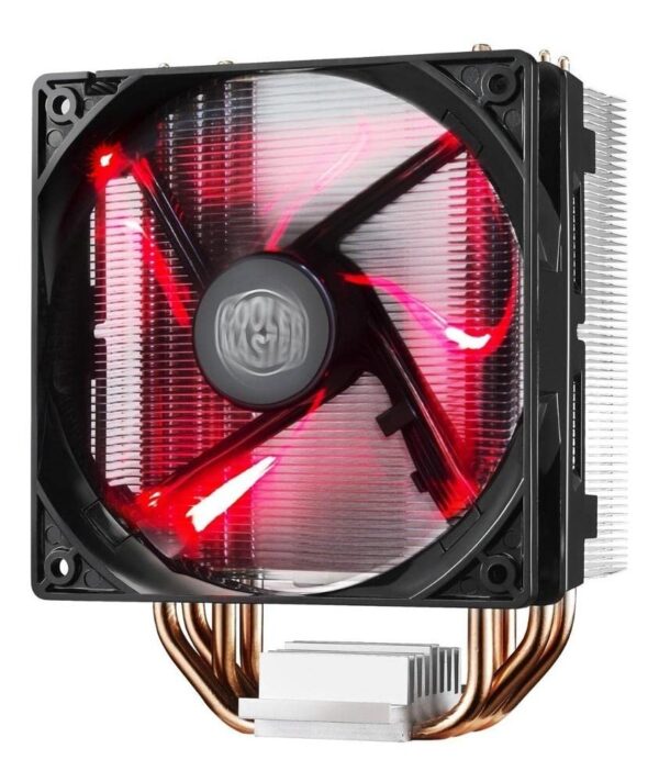Cooler Master RR-212L-16PR-R1 Hyper 212 LED CPU Cooler with PWM Fan, Four Direct Contact Heat Pipes, Unique Blade Design and Red LEDs