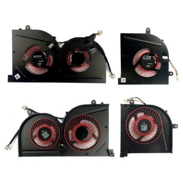 CPU + GPU Fan Replacement/Compatibility for MSI GS63 GS63VR 6RF 6RF-001US 7RF 7RF-212UK GS73 GS73VR 6RF 6RF-005CA 7RF 7RE-004CN 7RG 7RG-026RU 7RG-039NL MS-16K2 MS-17B BS5005HS-U2F1 BS5005HS-U2L1