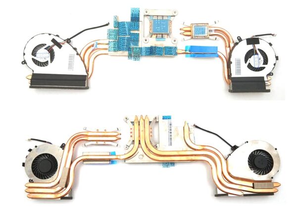 Replacement CPU + GPU Fan & Heatsink Assembly for MSI GE72VR GE72VR-6RF GE72VR-7RF GE72VR-Apache-Pro