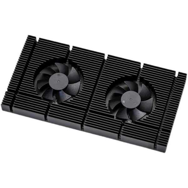 Besporter Aluminum GPU Backplane Radiator for RTX 3090/3080/3070 Series Graphics Card Backplate Memory VRAM Heatsink Cooling Fan PWM, 20CFM, 5000 RPM, 20 dB, Compatible with Desktop, Gaming PC