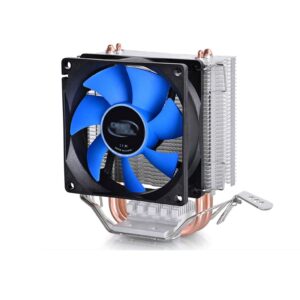 WYH PC Cooler CPU Cooler with 2 Direct Contact Heatpipes 80mm Fan up to 95 W Cooling Power CPU Air Cooler Pre-Applied Thermal Compound Quiet Fan (Model : Double Fan)