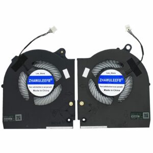 ZHAWULEEFB Alienware M15 R5/R6 Ryzen R5/R6 2021 Series CPU+GPU Cooling Fan, 12V 0.31A, 3.72W, Forced Air, 1 Item, Laptop Cooling Fan