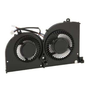 Cooling Fan Specially Designed for GS75 P75 MS 17G1 MS 17G2, 4 Pin Power Connector, Aluminum Alloy and ABS Material, Long Service Life, CPU GPU Fan Replacement(GPU)