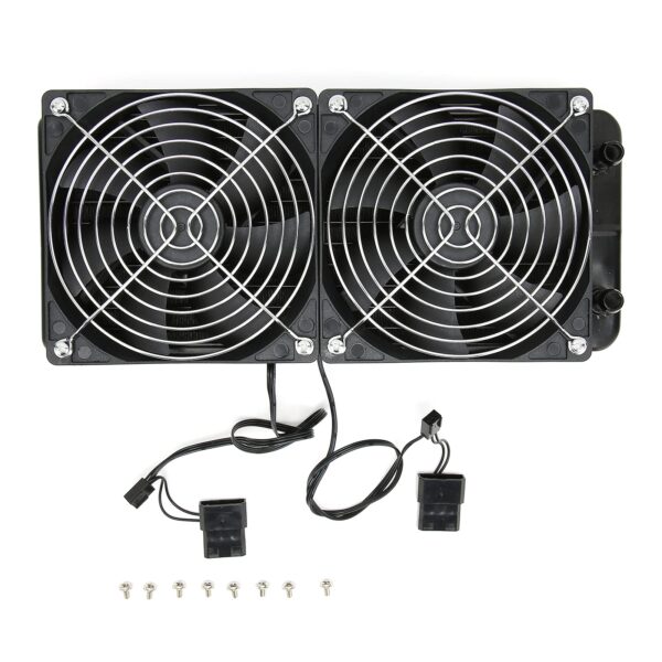 CPU Cooler with Fast Heat Dissipation, Efficient Water Cooled for Computers, Air Conditioners, Industrial Use, Easy Installation, Black Oxidized Paint for Improved Therma