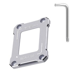 AVERZELLA Intel 12th/13th Generation Contact Frame,CPU Retrofit Kit for LGA 1700, 1700-BCF Anti-Bending Buckle Stand, Compatible with Water/Air Cooling, CNC Process Aluminum CPU Fixed Fastener