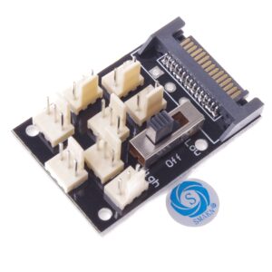 SMAKN PC FAN HUB temperature-controlled supports 8 Ports 12V 3pin Fan Cable