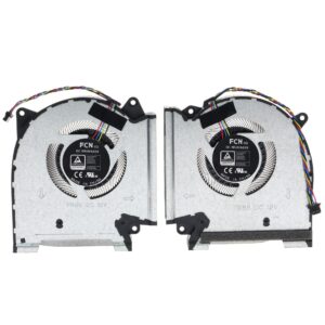 Replacement CPU&GPU Cooling Fan for Asus ROG Strix Scar 17 G733ZM G733ZS G733ZW G733ZX 15 G533ZM G533ZS G533ZW G533ZX G533ZM G533ZS G533ZW G533ZX FR88 FPF8 13NR08E0P02011 FR89 FPF7 13NR08E0P01011 12V