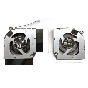 BestParts New CPU+GPU Cooling Fan Replacement for ACER Predator Helios 300 15.6'' (PH315-55), Helios 300 17.3'' (PH317-56), All-Metal Blades AeroBlade 3D CPU Fan+ABS GPU Fan, 12V Fan