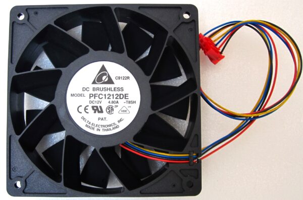 Delta PFC1212DE-PWM 120x38mm PWM 12V Ultra High speed DC Fan 253 CFM Bare Wire
