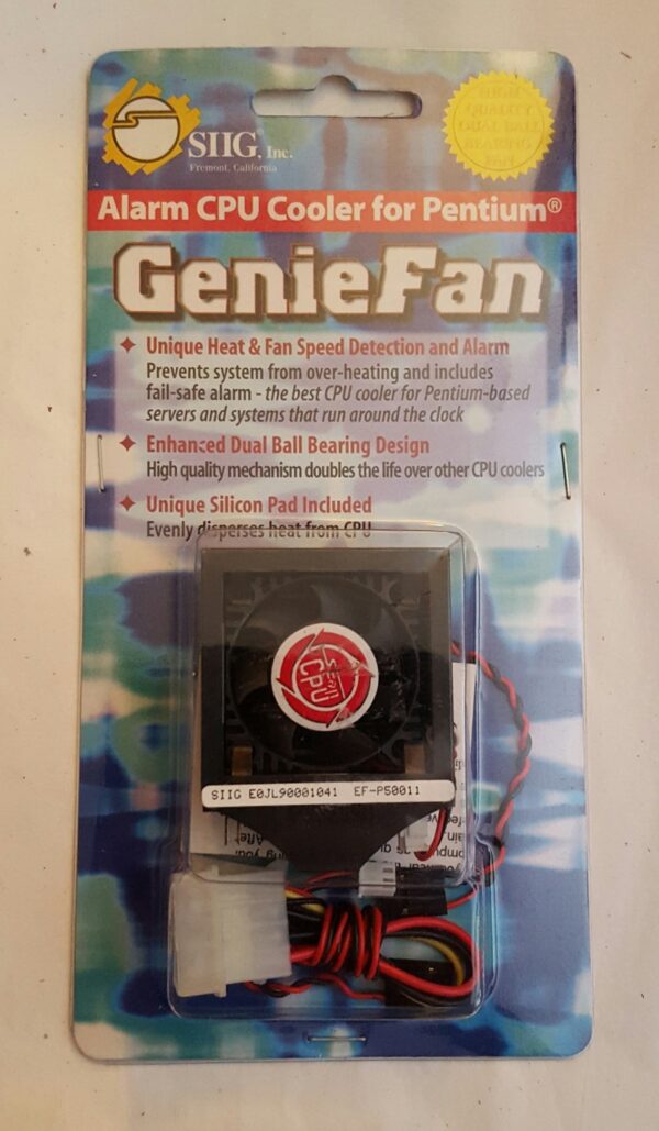 SIIG Genie Fan Pentium Cooling Fan Axial Dual Ball Bearing 3.8 Cfm