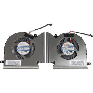 Replacement New CPU+GPU Cooling Fan for MSI GE66 GP66 GL66, GE66 10SGS 10SF 10SFS, GP66 10UH 10UG 11UG 11UE, GL66 MS-1541 MS-1542 PABD08008SH N440 N441 DC5V 1.0A